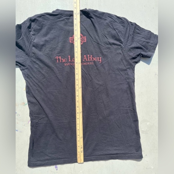 Men's The Lost Abbey T-Shirt Black Spell-Out NO TAGS Craft Beer San Diego IPA - Picture 12 of 13